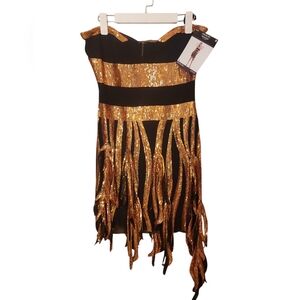 NWT Bumble Bee Sequin Mini Dress Size Large